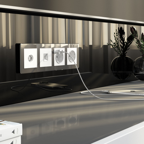 ТВ-розетка оконечная (белый акрил) W1183041 фото 2 ТВ-розетка оконечная (белый акрил) W1183041 фото 2