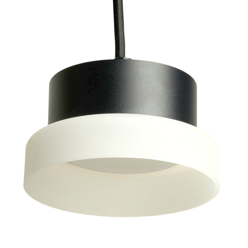 Светильник потолочный Feron Barrel HL4608 OPAL levitation 12W, 230V, GX53, черный, на подвесе 1,7 м фото 2