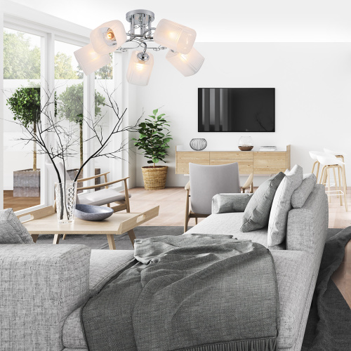Потолочный светильник Escada 1105/5PL E27*40W Chrome фото 4 Потолочный светильник Escada 1105/5PL E27*40W Chrome фото 4