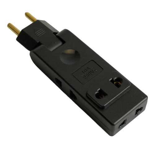 Разветвитель сетевой 4-местный б/з STEKKER ADP10-24-22, 250В, 10A, черный фото 4