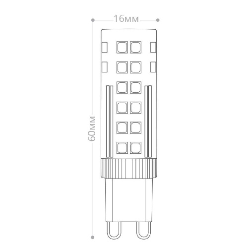 Лампа светодиодная Feron LB-433 G9 7W 175-265V 6400K фото 3