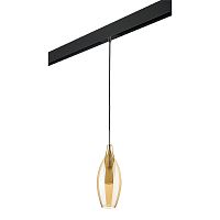PRO803023 Светильник д/1-фазн трека PENTOLA 1х25W G9 ХРОМ/ЯНТАРЬ/ЧЕРНЫЙ (803023+595007)