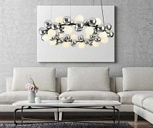 Люстра подвесная Alfa Light F1824-05 800*800*1500mm G9*14