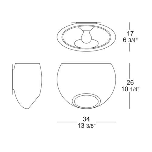 Настенный/Потолочный светильник GLOSSY 34 P-PL фото 2 Настенный/Потолочный светильник GLOSSY 34 P-PL фото 2