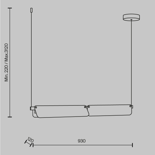 Подвесной светильник Maytoni MOD296PL-L20BC3K фото 5