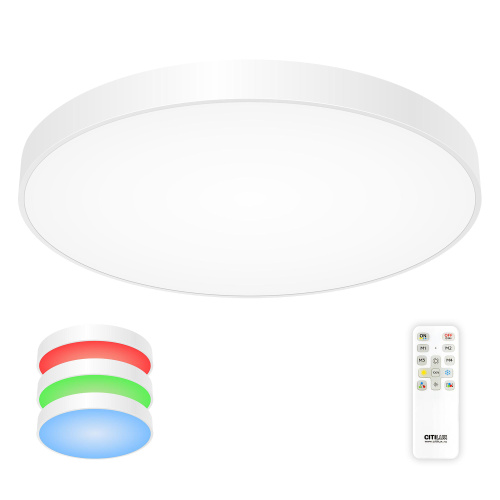 Citilux Купер CL724155G0 LED RGB Светильник с пультом Белый Citilux Купер CL724155G0 LED RGB Светильник с пультом Белый