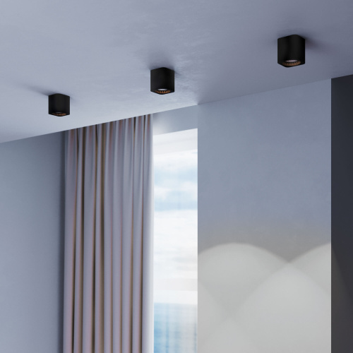 Светильник потолочный светодиодный Matrix 9W 4000К черный 25051/LED фото 2