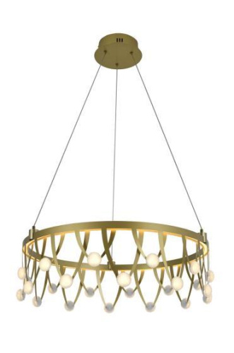 Люстра подвесная Alfa Light F3924-83 GOLD 50W Φ60*H15 0