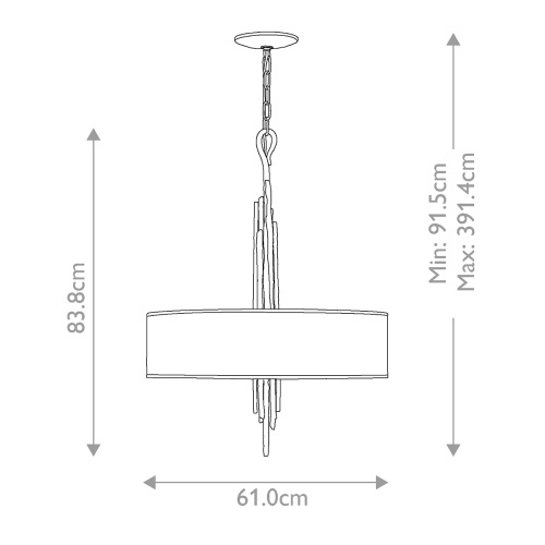 Люстра Hinkley, Арт. HK-SPYRE6P-CPG фото 9