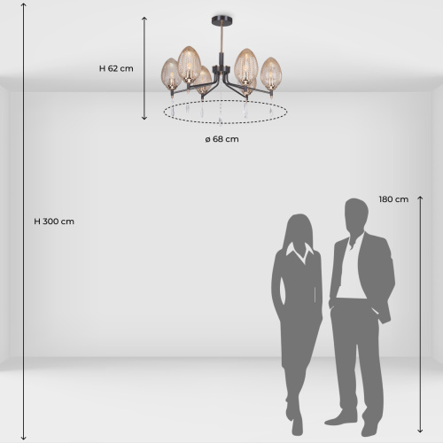 Люстра потолочная De City Клэр 463012206 фото 6