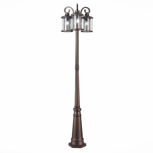 SL080.425.03 Светильник уличный наземный ST-Luce Темный кофе/Прозрачный, Темный кофе E27 3*100W LASTERO фото 14