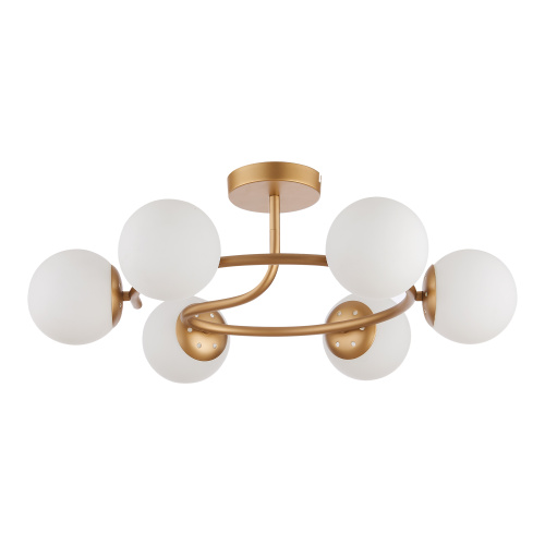 SLE220602-06 Светильник потолочный Золотистый/Белый E14 6*40W CALABRIA фото 4