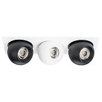 i536746474 Светильник INTERO LED 9W*3 850LM*3 24G БЕЛЫЙ/ЧЕРНЫЙ 4000K (217536+217074+217064+217074)