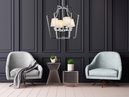 Подвесная люстра Lumina Deco Montero LDP 1249-4 CHR+WT фото 7 Подвесная люстра Lumina Deco Montero LDP 1249-4 CHR+WT фото 7