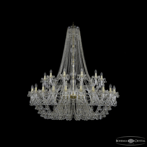 Люстра хрустальная 1409/24+12/530/h-160 G Bohemia Ivele Crystal (Богемия Ивеле Кристалл)
