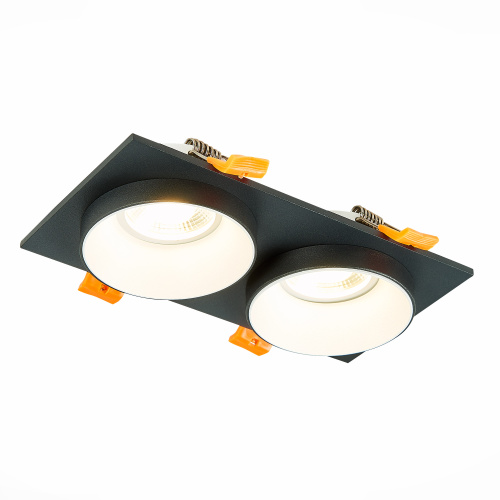 ST206.428.02 Св-к встр. Черный GU10 2*50W  IP20 L175xW92xH38 220V Без ламп Встраиваемые светильники фото 8
