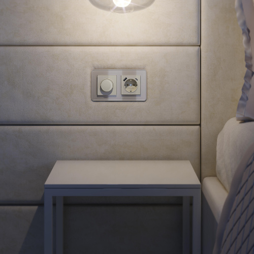 Рамка из стекла на 2 поста Elite дымчатый W0022417 фото 4