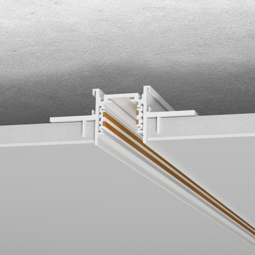 ST1004.529.12 Шинопровод магнитный встраиваемый под ГКЛ 12мм ST-Luce Белый L2000мм(заглушки в комп) SKYLINE 48+ фото 2