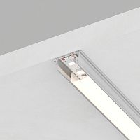 Профиль алюминиевый накладной, гибкий, серебро, CAB264