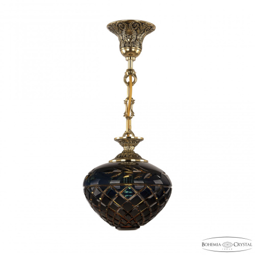 Подвесной светильник бронзовый с хрусталём 7003P/18 GB Amber-Blue/H-1B Подвесной светильник бронзовый с хрусталём 7003P/18 GB Amber-Blue/H-1B