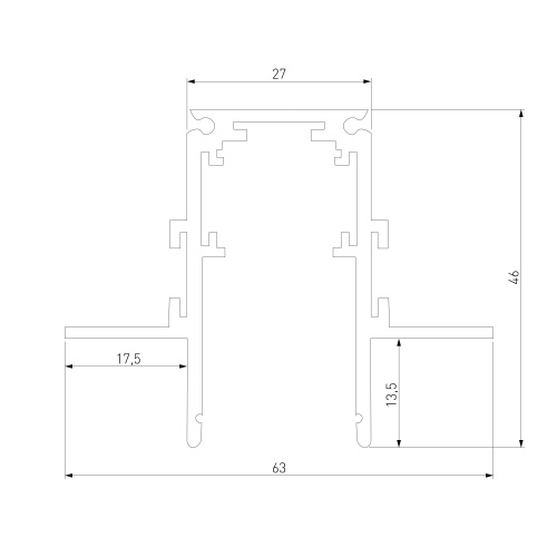 Slim Magnetic Шинопровод встраиваемый под ГКЛ 12,5мм черный (3м) 85208/00 85208/00 фото 4 Slim Magnetic Шинопровод встраиваемый под ГКЛ 12,5мм черный (3м) 85208/00 85208/00 фото 4