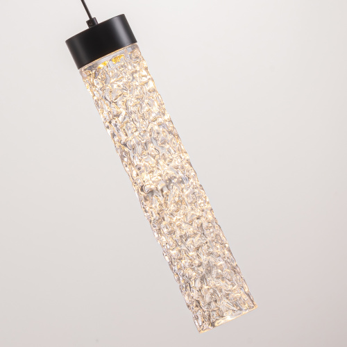 Подвесной светильник MD24030028-1A matt black/clear фото 3