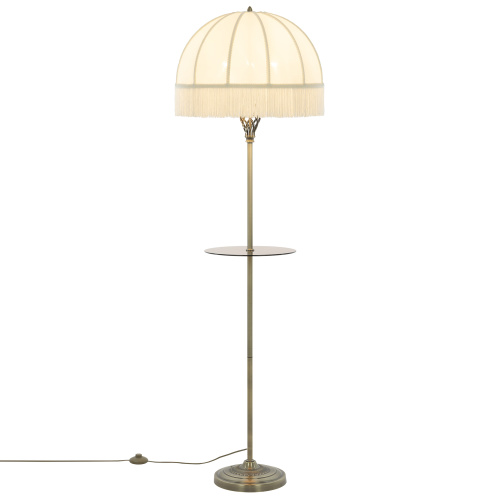 Citilux Базель CL407931T Торшер бронза со столиком и бежевым абажуром фото 3 Citilux Базель CL407931T Торшер бронза со столиком и бежевым абажуром фото 3