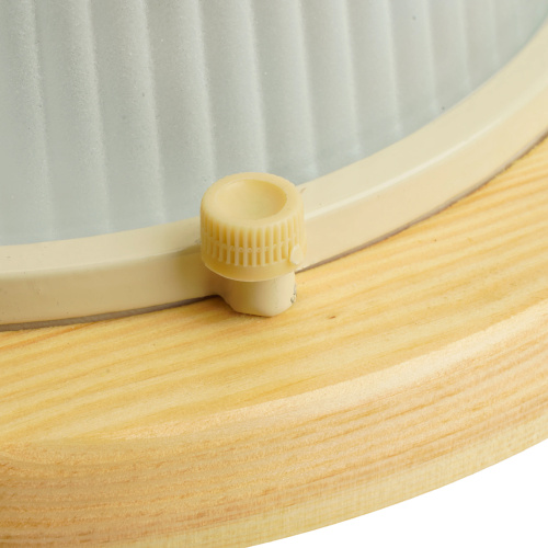 Светильник накладной IP54, 220V 60Вт Е27, дерево, клен, круг НБО 03-60-011 фото 2