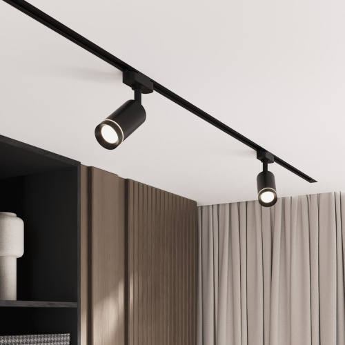 Трековый светодиодный светильник для однофазного шинопровода Glory черный 7W 4200K (1 шт.) LTB39 фото 3