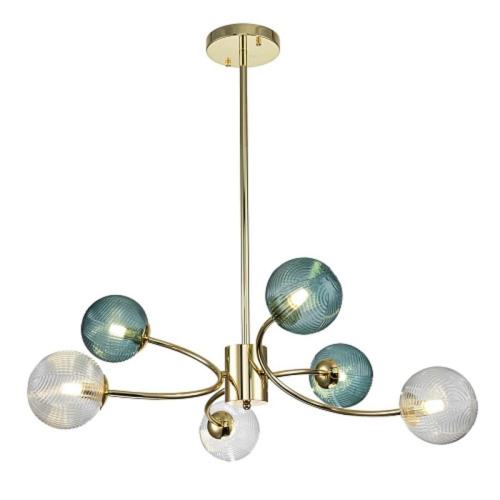 Подвесная люстра Indigo Selva 11032/6R Gold V000296 Подвесная люстра Indigo Selva 11032/6R Gold V000296