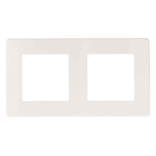 Рамка 2-постовая ЭРА 12 сатин белый 12-5102-01 Б0052509 Рамка 2-постовая ЭРА 12 сатин белый 12-5102-01 Б0052509