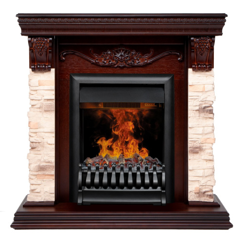 Электрокамин RealFlame Patricia NT орех c 3D Oregan фото 2 Электрокамин RealFlame Patricia NT орех c 3D Oregan фото 2