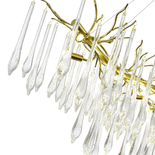 SL1660.213.12 Светильник подвесной ST-Luce Шампань/Шампань, Прозрачный G9 12*5W 4000K TEARDROPS фото 3