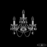 Бра хрустальные 1402B/2+1/160 Ni Bohemia Ivele Crystal (Богемия Ивеле Кристалл)