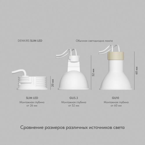 Лампа Denkirs Slim Led | СЛИМ ЛЕД DK3000-7W-M фото 6 Лампа Denkirs Slim Led | СЛИМ ЛЕД DK3000-7W-M фото 6