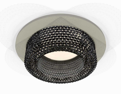 Комплект встраиваемого светильника Ambrella light Techno Spot XC7623021 SGR/BK серый песок/тонированный (C7623, N7192)