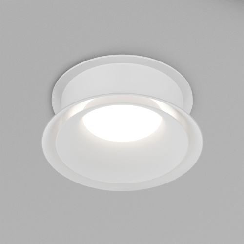 DK2403-WH Встраиваемый светильник влагозащ., IP 44, 15 Вт, GU10, белый, алюминий