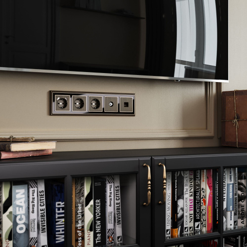 Накладка для TV розетки оконечной (бронзовый) W1193012 фото 3 Накладка для TV розетки оконечной (бронзовый) W1193012 фото 3