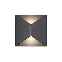 3907/10WL HIGHTECH ODL20 501 черный/металл Настенный светильник LED 3500K 120° 10W 220V IP65 TIBRO