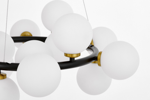 Подвесной светильник Lumina Deco Marsiada LDP 6033-15 BK+MD фото 4