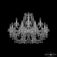 Люстра хрустальная 1409/10+5/300 Ni Bohemia Ivele Crystal (Богемия Ивеле Кристалл)