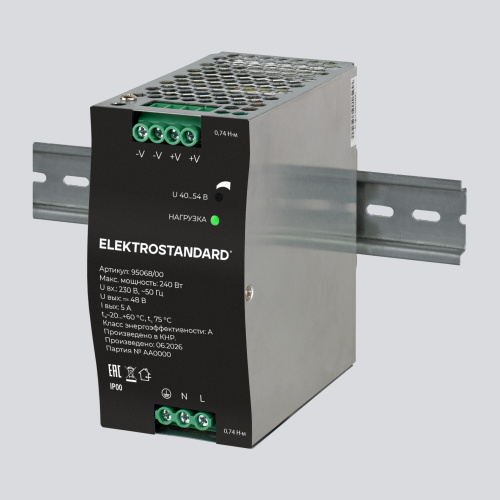 Блок питания на DIN-рейку 240W 48V IP20 95068/00 95068/00 Блок питания на DIN-рейку 240W 48V IP20 95068/00 95068/00