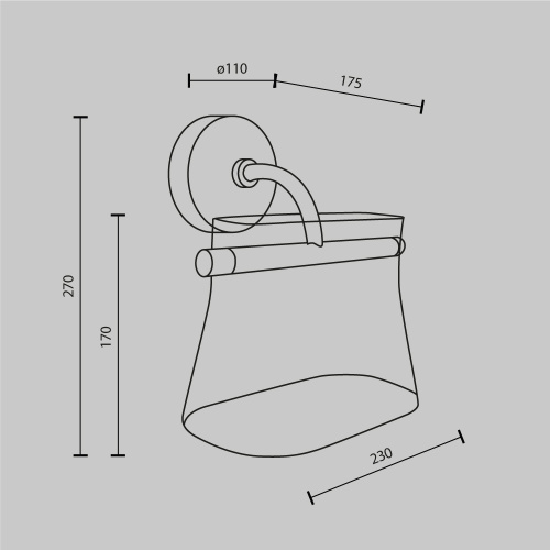 Настенный светильник (бра) Maytoni MOD170WL-L8BS3K2 фото 11