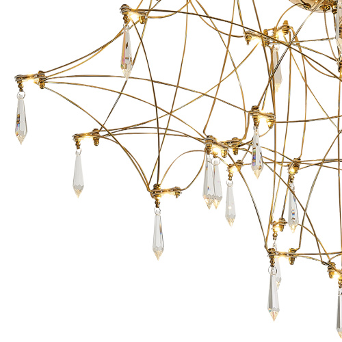 SL6601.202.78 Светильник потолочный ST-Luce Золотистый/Прозрачный LED 78*0,35W 3000K GRAVETTA фото 3