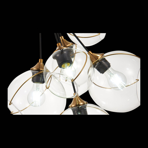 SLE103103-06 Светильник подвесной Золотистый/Прозрачный E27 6*60W SATTURO фото 11