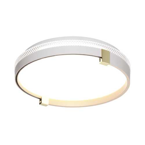 7646/CLN PALE SN 189 Светильник пластик/белый/золотой LED 36Вт 4000К D340 IP43 OLIDI WHITE фото 4