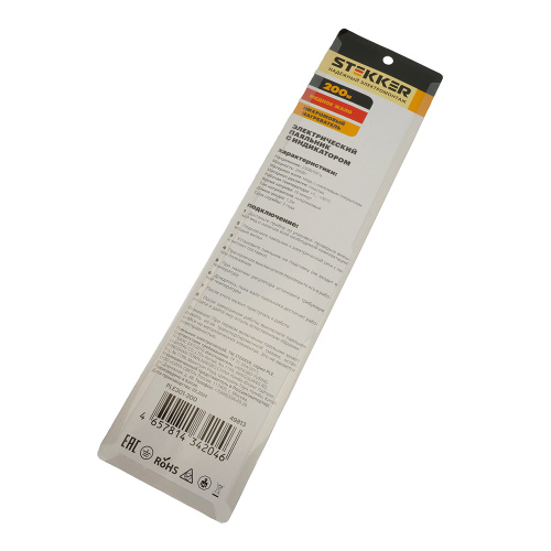 Паяльник с индикатором  200W, нихромовый нагреватель, долговечное жало, 230В, STEKKER  PLE301-200 фото 9