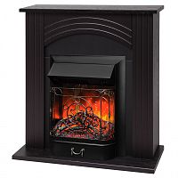 Электрокамин RealFlame Hanna DN орех с очагом Majestic Lux Black