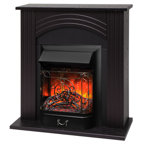 Электрокамин RealFlame Hanna DN орех с очагом Majestic Lux Black Электрокамин RealFlame Hanna DN орех с очагом Majestic Lux Black