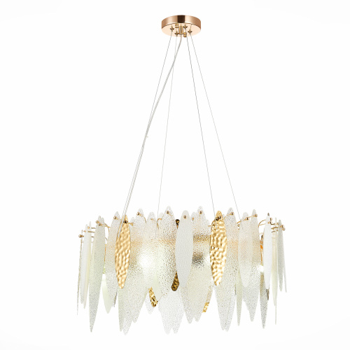 SL1224.203.08 Люстра подвесная ST-Luce Золотистый/Прозрачный, Белый E14 8*60W LASTRA фото 7